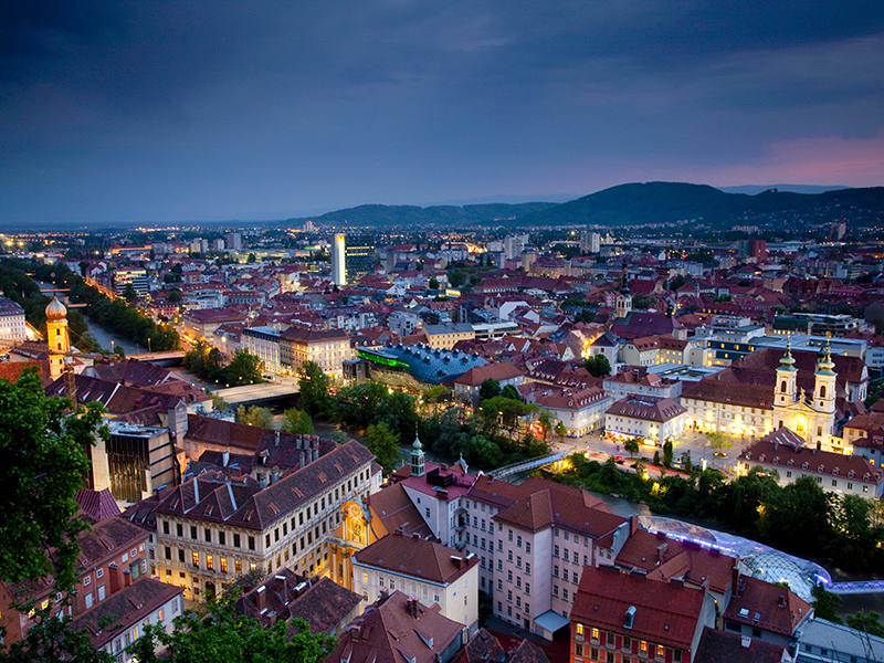 Ein Blick über die Altstadt von Graz. Foto: © Werner Krug 